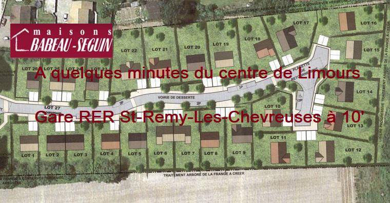 Terrain seul à Pecqueuse en Essonne (91) de 285 m² à vendre au prix de 142001€