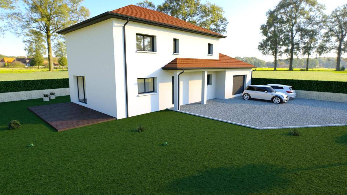 Programme terrain + maison à Sainte-Blandine en Isère (38) de 129 m² à vendre au prix de 360000€ - 2