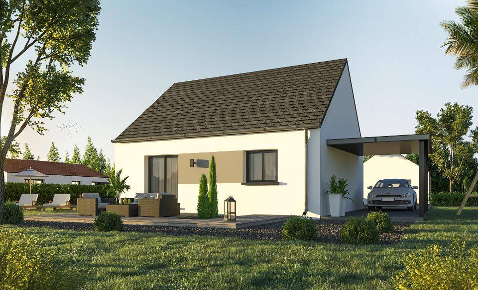 Programme terrain + maison à Pleslin-Trigavou en Côtes-d'Armor (22) de 59 m² à vendre au prix de 195600€ - 2