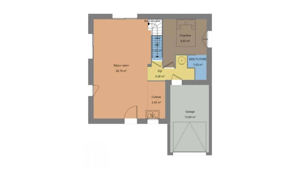 Programme terrain + maison à Hennebont en Morbihan (56) de 83 m² à vendre au prix de 310900€ - 4