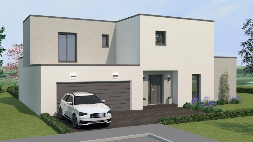 Programme terrain + maison à Boust en Moselle (57) de 120 m² à vendre au prix de 400000€ - 1