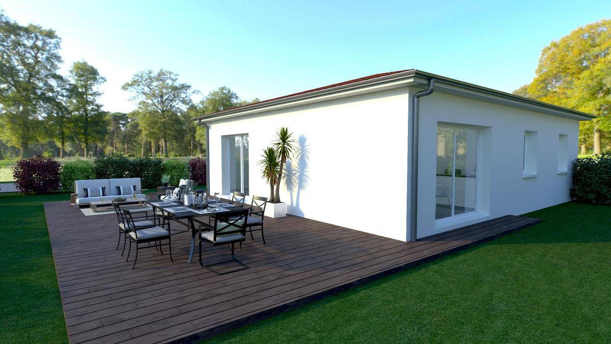 Programme terrain + maison à Cournon-d'Auvergne en Puy-de-Dôme (63) de 83 m² à vendre au prix de 235100€ - 2