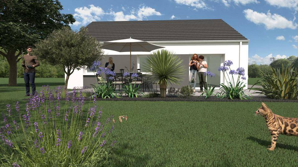 Programme terrain + maison à Anet en Eure-et-Loir (28) de 80 m² à vendre au prix de 180869€ - 2