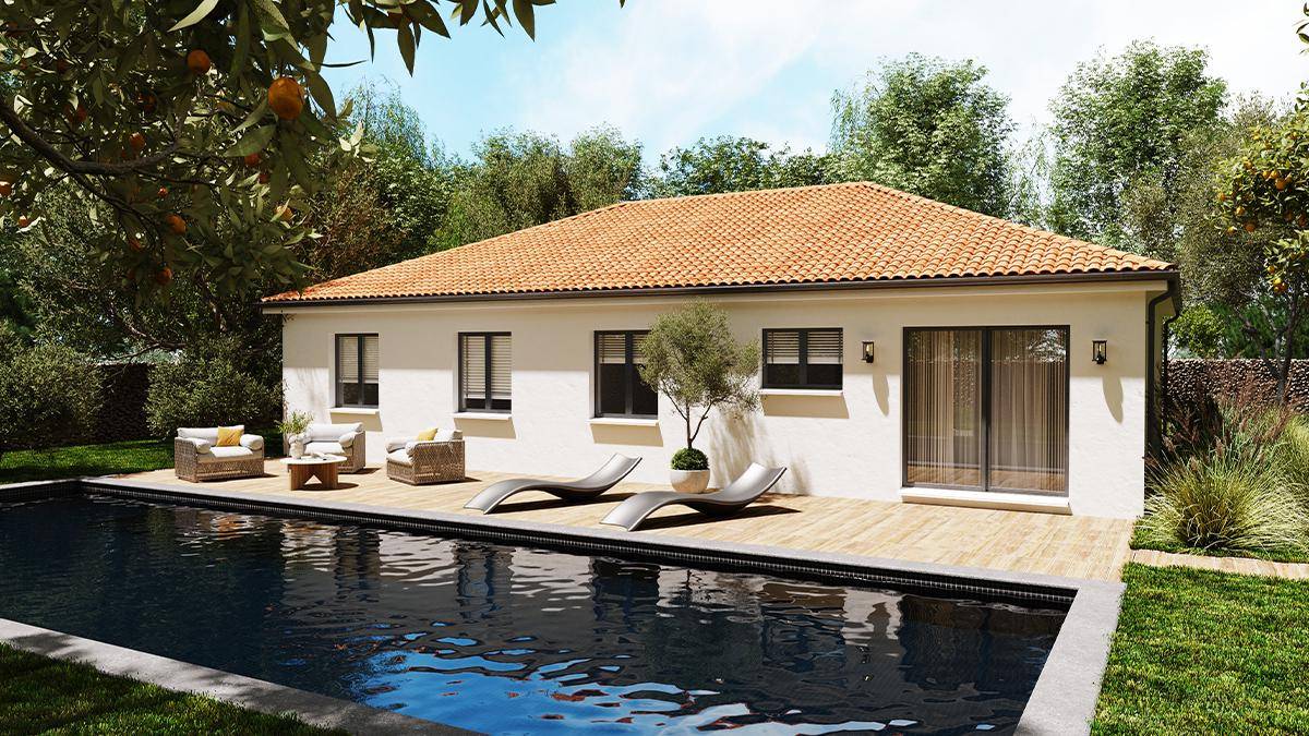 Programme terrain + maison à Mensignac en Dordogne (24) de 108 m² à vendre au prix de 226050€ - 2