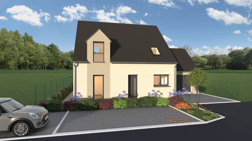 Programme terrain + maison à Dol-de-Bretagne en Ille-et-Vilaine (35) de 89 m² à vendre au prix de 243000€ - 1