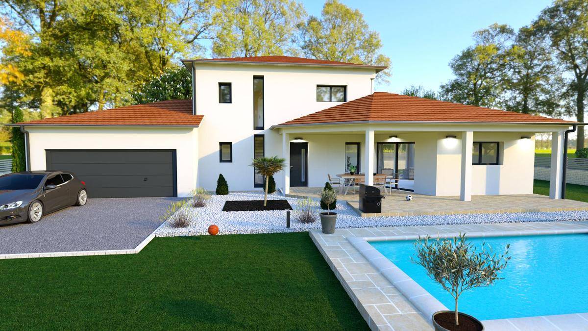 Programme terrain + maison à Fontanil-Cornillon en Isère (38) de 144 m² à vendre au prix de 505900€ - 2