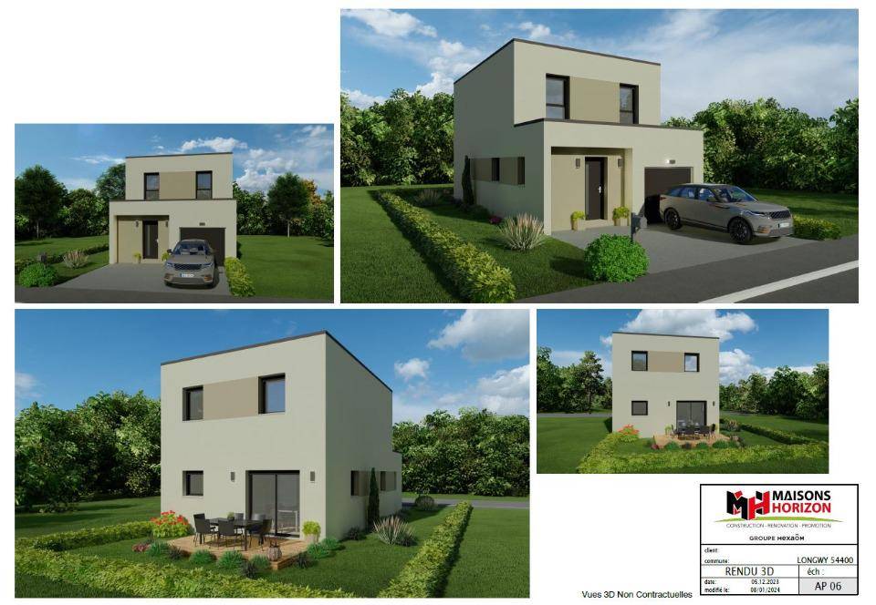 Programme terrain + maison à Mont-Saint-Martin en Meurthe-et-Moselle (54) de 100 m² à vendre au prix de 272500€ - 2
