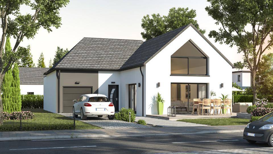 Programme terrain + maison à Pleurtuit en Ille-et-Vilaine (35) de 120 m² à vendre au prix de 374000€ - 1
