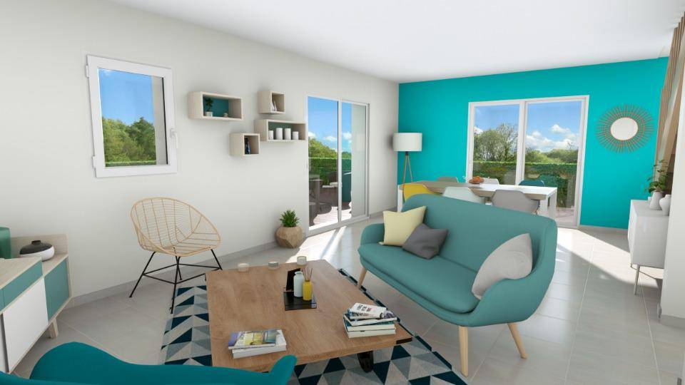 Programme terrain + maison à Hennebont en Morbihan (56) de 83 m² à vendre au prix de 310900€ - 2