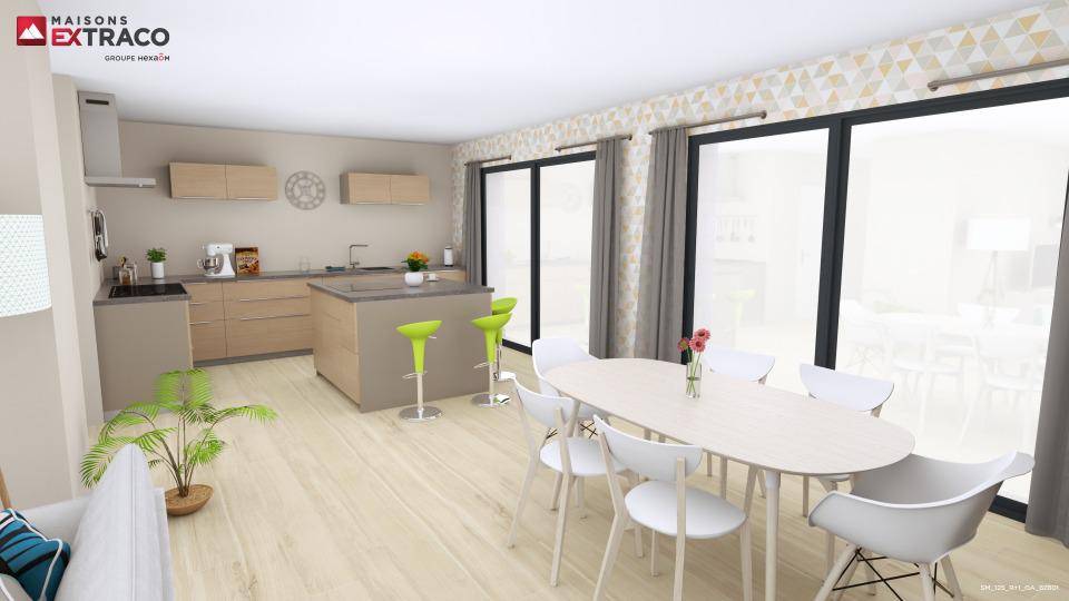 Programme terrain + maison à Le Vaudreuil en Eure (27) de 125 m² à vendre au prix de 322200€ - 3