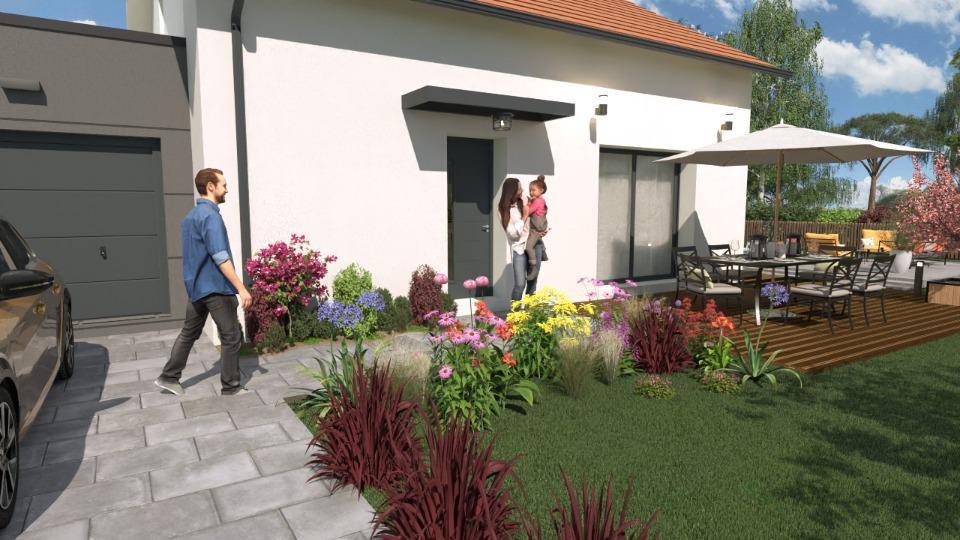 Programme terrain + maison à Villette-d'Anthon en Isère (38) de 80 m² à vendre au prix de 297000€ - 3