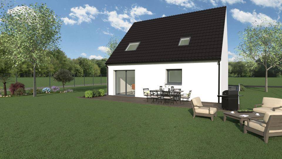 Programme terrain + maison à Camphin-en-Carembault en Nord (59) de 90 m² à vendre au prix de 277000€ - 2