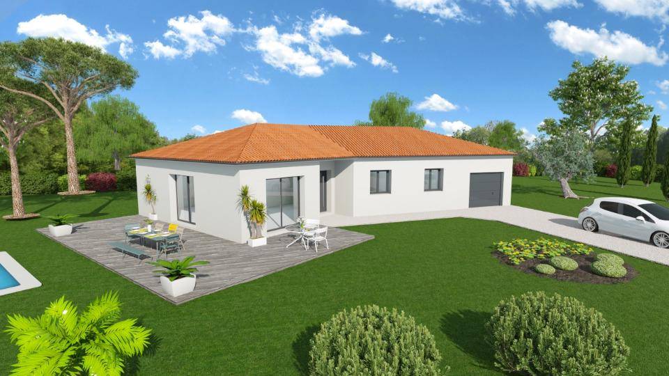 Programme terrain + maison à Saint-Romain-le-Puy en Loire (42) de 90 m² à vendre au prix de 262000€ - 1