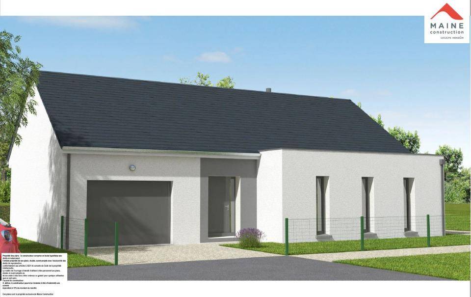 Programme terrain + maison à Pruillé-le-Chétif en Sarthe (72) de 115 m² à vendre au prix de 309000€ - 1