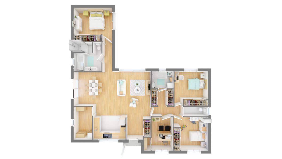 Programme terrain + maison à Marmande en Lot-et-Garonne (47) de 104 m² à vendre au prix de 199749€ - 4