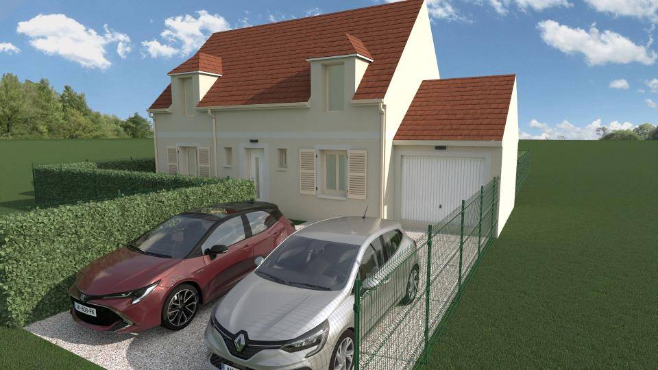 Programme terrain + maison à Pecqueuse en Essonne (91) de 80 m² à vendre au prix de 345832€ - 2