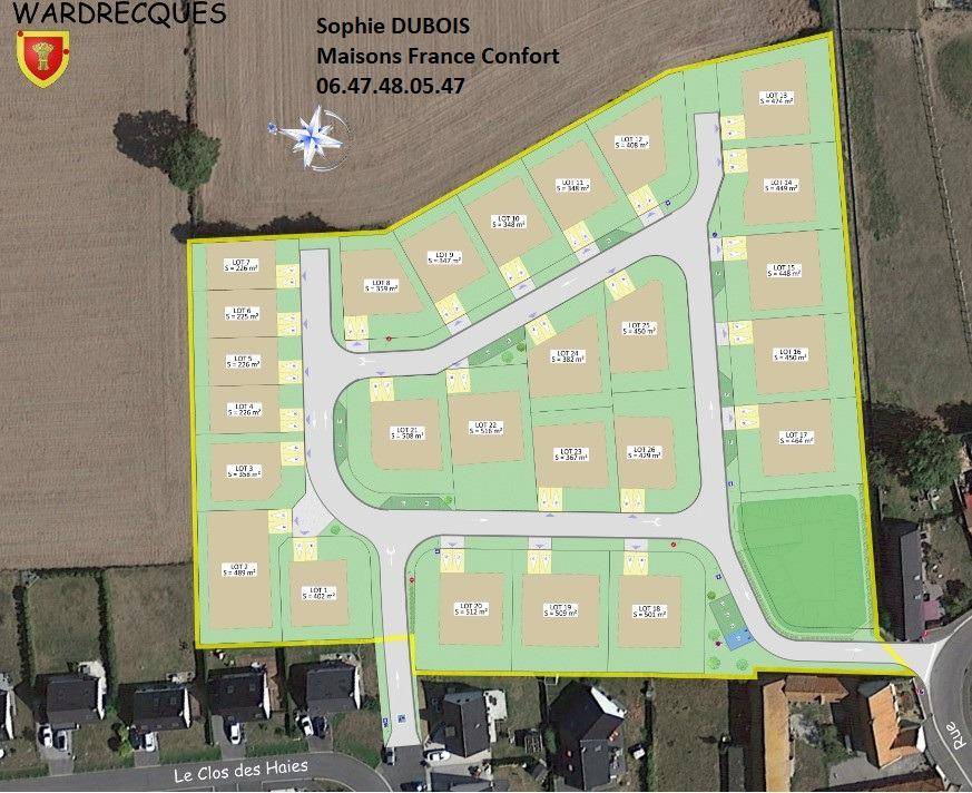 Programme terrain + maison à Wardrecques en Pas-de-Calais (62) de 89 m² à vendre au prix de 250300€ - 3