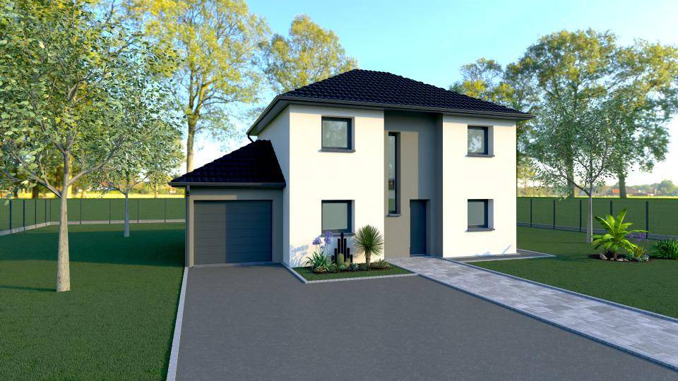 Programme terrain + maison à Tincques en Pas-de-Calais (62) de 100 m² à vendre au prix de 248588€ - 1