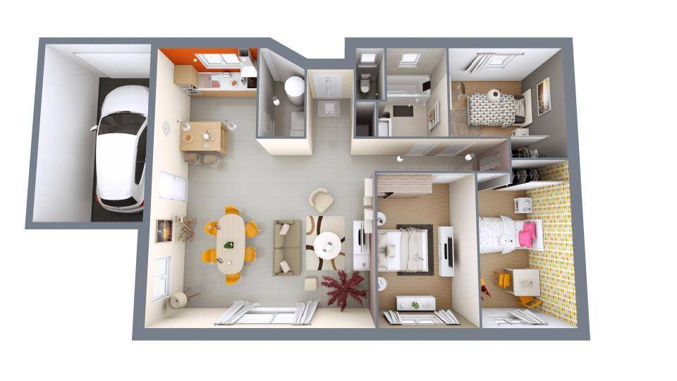 Programme terrain + maison à Capian en Gironde (33) de 90 m² à vendre au prix de 236078€ - 3