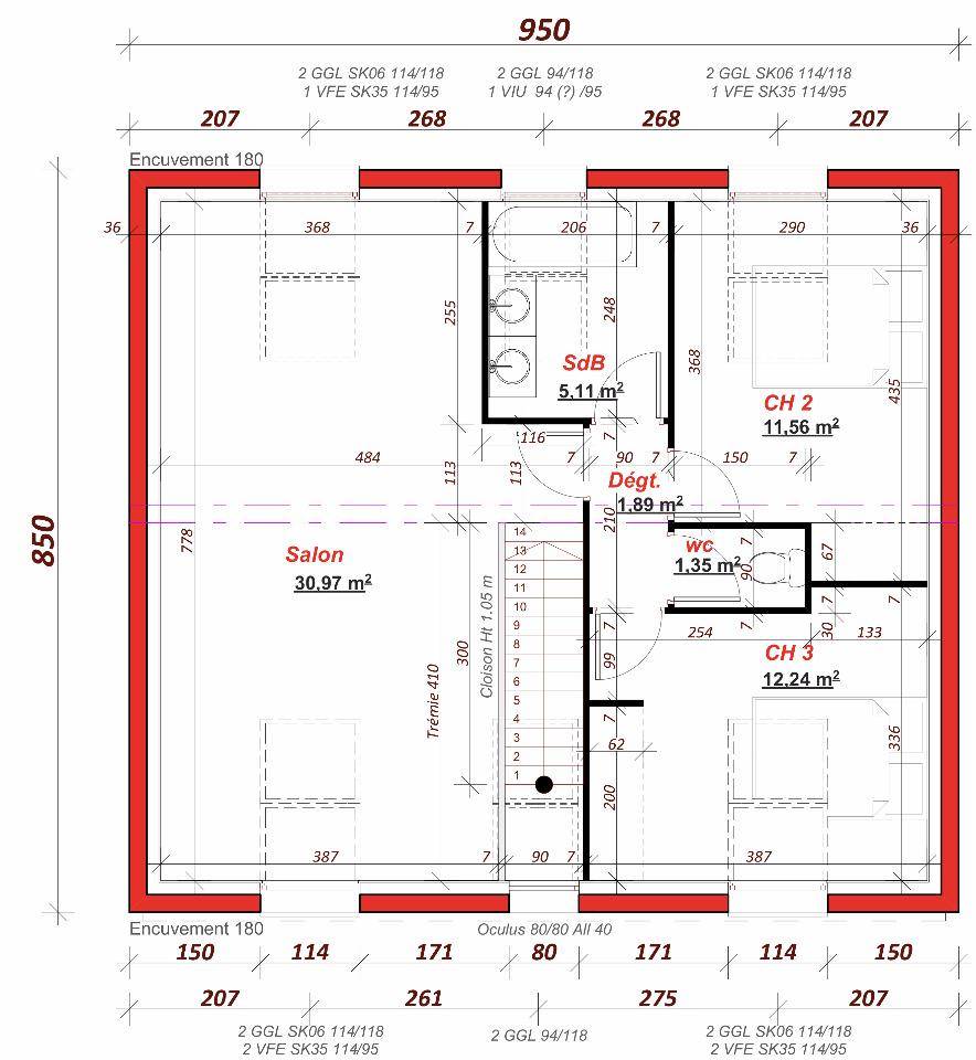 Programme terrain + maison à Verneuil-sur-Seine en Yvelines (78) de 129 m² à vendre au prix de 710000€ - 4