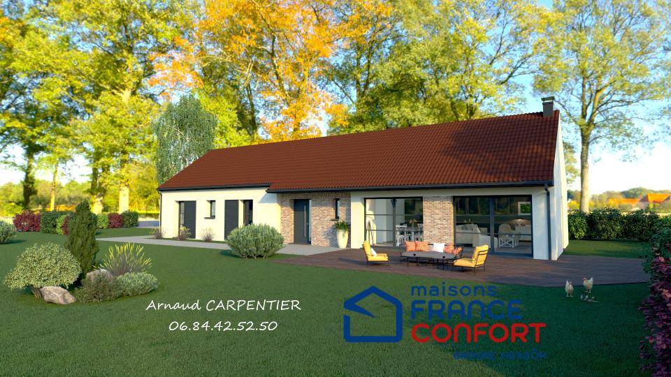 Programme terrain + maison à Liévin en Pas-de-Calais (62) de 110 m² à vendre au prix de 236465€ - 2