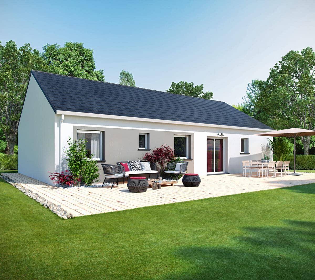 Programme terrain + maison à La Guerche-sur-l'Aubois en Cher (18) de 89 m² à vendre au prix de 170400€ - 2