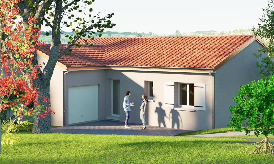 Programme terrain + maison à Figeac en Lot (46) de 85 m² à vendre au prix de 228500€ - 3