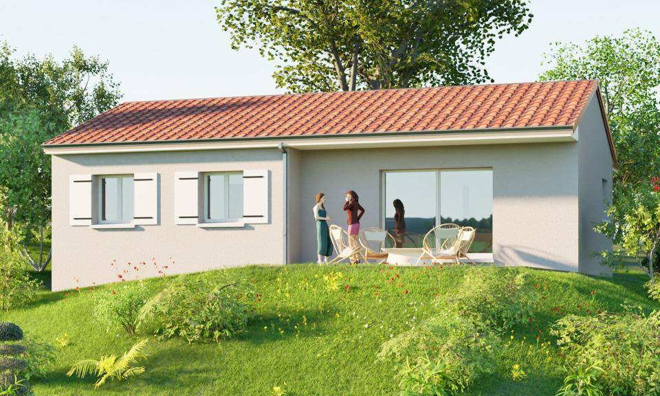 Programme terrain + maison à Figeac en Lot (46) de 85 m² à vendre au prix de 228500€ - 2