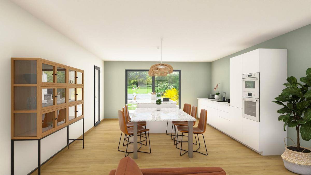 Programme terrain + maison à La Chapelle-de-Guinchay en Saône-et-Loire (71) de 63 m² à vendre au prix de 212200€ - 3