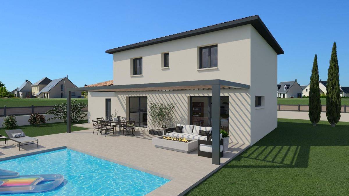 Programme terrain + maison à Trévoux en Ain (01) de 118 m² à vendre au prix de 394400€ - 1