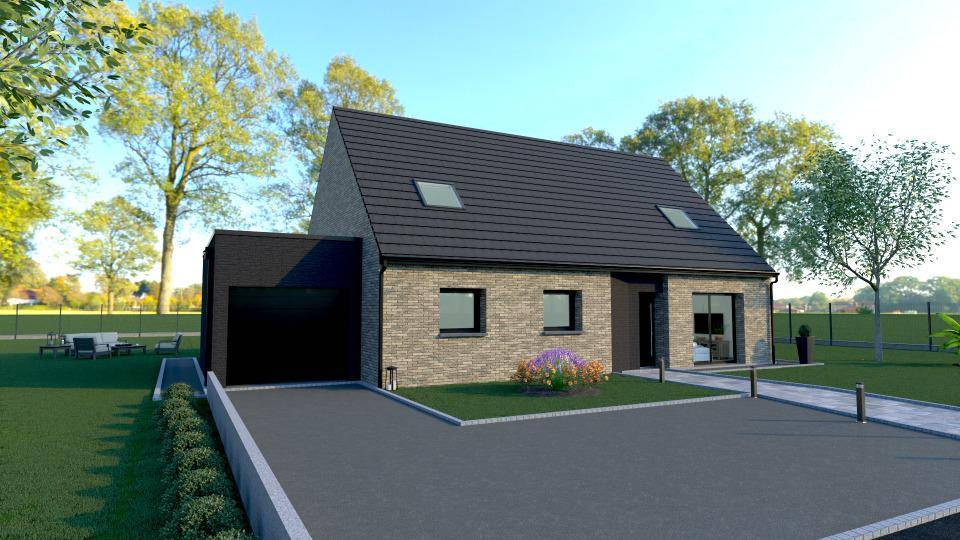 Programme terrain + maison à Herrin en Nord (59) de 145 m² à vendre au prix de 457000€ - 1