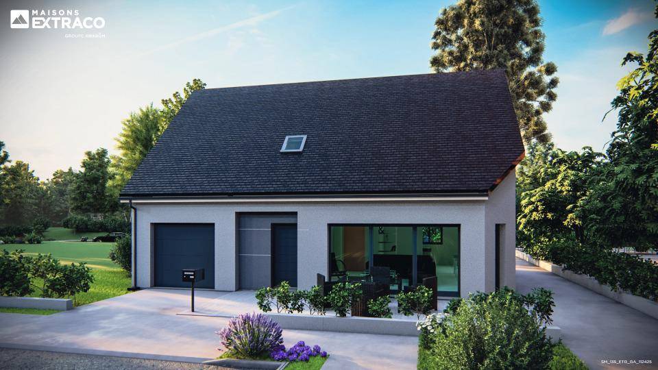 Programme terrain + maison à Chaufour-lès-Bonnières en Yvelines (78) de 135 m² à vendre au prix de 314800€ - 1