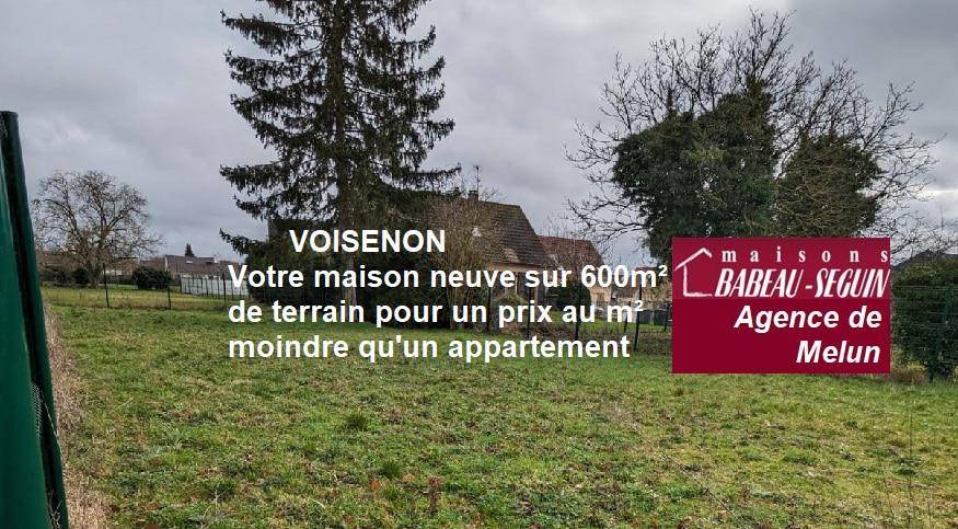 Programme terrain + maison à Voisenon en Seine-et-Marne (77) de 110 m² à vendre au prix de 372860€ - 4