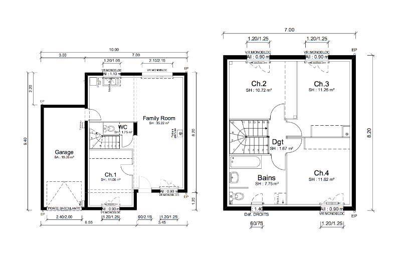 Programme terrain + maison à La Chapelle-de-Guinchay en Saône-et-Loire (71) de 91 m² à vendre au prix de 223715€ - 3