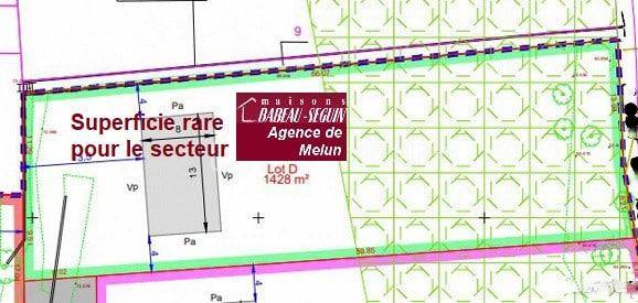 Terrain seul à Corbeil-Essonnes en Essonne (91) de 1428 m² à vendre au prix de 185000€