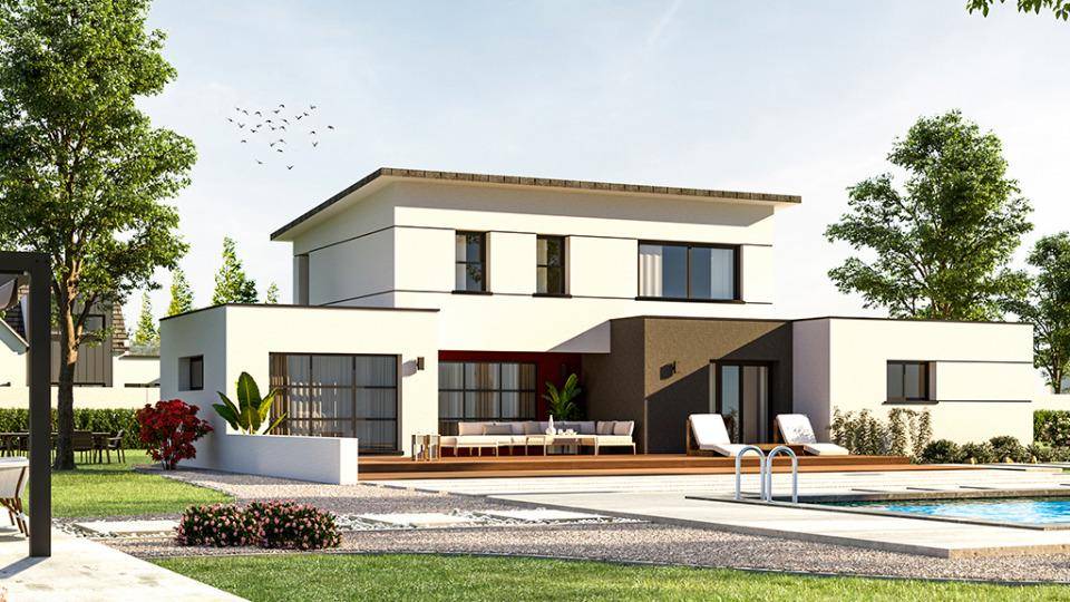Programme terrain + maison à La Vicomté-sur-Rance en Côtes-d'Armor (22) de 168 m² à vendre au prix de 412000€ - 1
