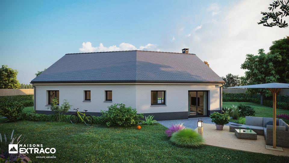Programme terrain + maison à Lommoye en Yvelines (78) de 93 m² à vendre au prix de 247430€ - 2