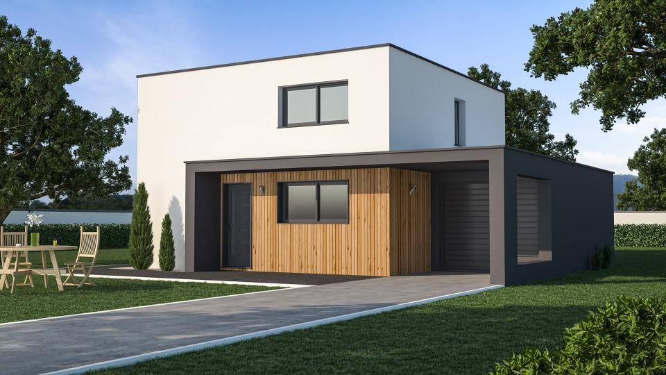 Programme terrain + maison à L'Hermitage en Ille-et-Vilaine (35) de 85 m² à vendre au prix de 296500€ - 1