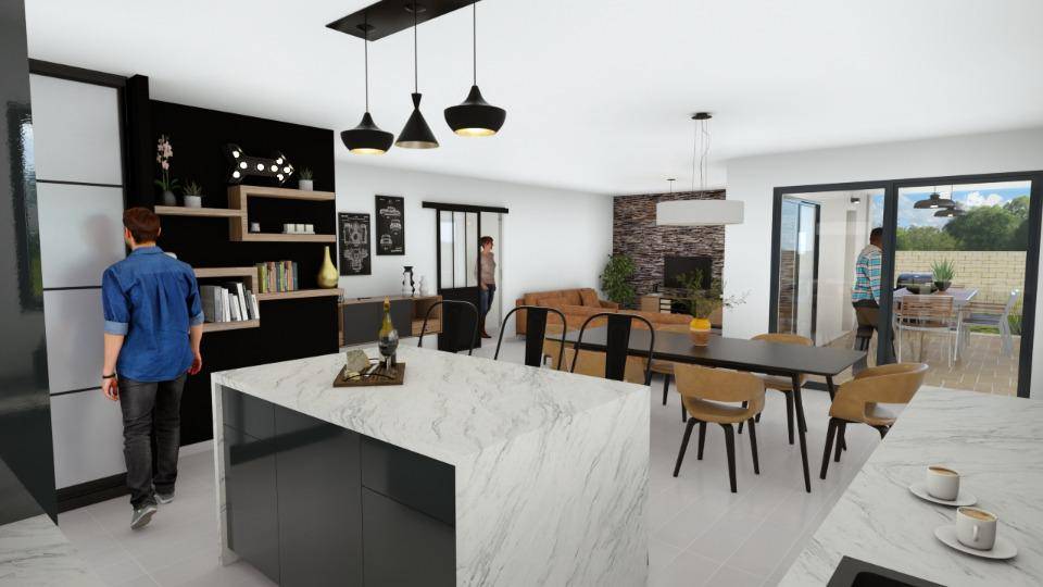 Programme terrain + maison à Vagnas en Ardèche (07) de 98 m² à vendre au prix de 264800€ - 2