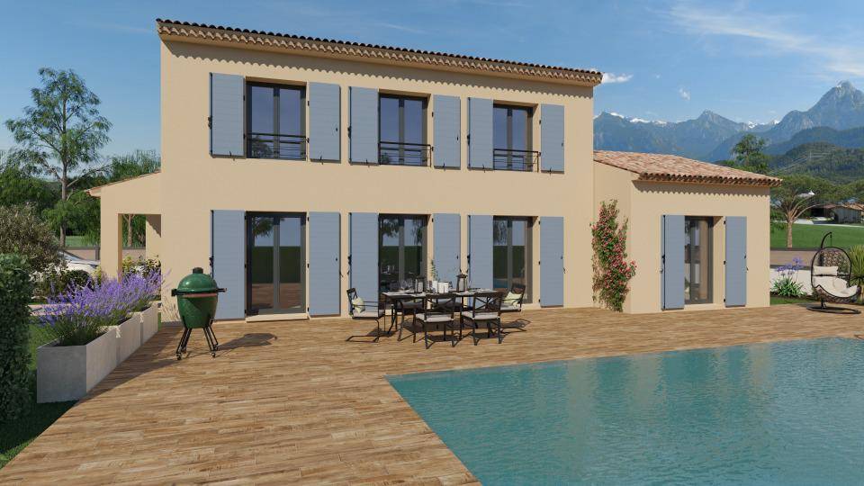 Programme terrain + maison à Grans en Bouches-du-Rhône (13) de 130 m² à vendre au prix de 520900€ - 1