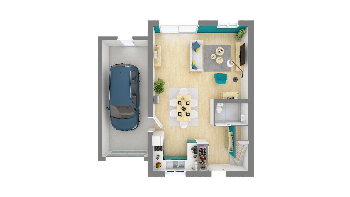 Programme terrain + maison à Norrois en Marne (51) de 83 m² à vendre au prix de 182400€ - 4