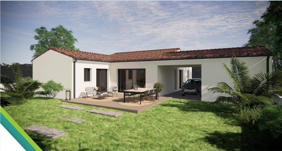 Programme terrain + maison à Tourriers en Charente (16) de 110 m² à vendre au prix de 247200€ - 1