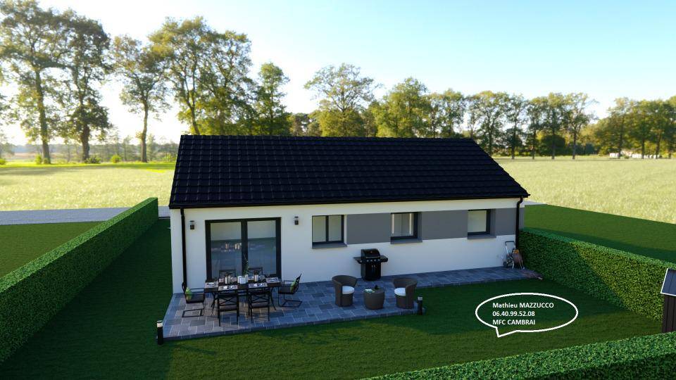 Programme terrain + maison à Sinceny en Aisne (02) de 85 m² à vendre au prix de 174684€ - 4