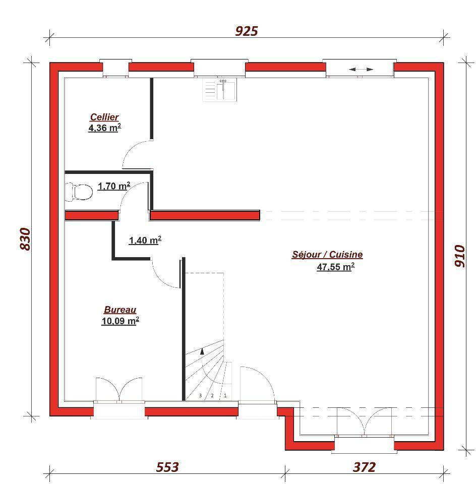 Programme terrain + maison à Maule en Yvelines (78) de 110 m² à vendre au prix de 490000€ - 3