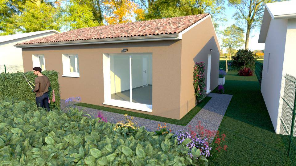 Programme terrain + maison à Grisolles en Tarn-et-Garonne (82) de 73 m² à vendre au prix de 212000€ - 2