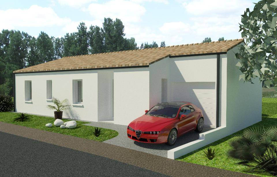 Programme terrain + maison à Tesson en Charente-Maritime (17) de 94 m² à vendre au prix de 216000€ - 2