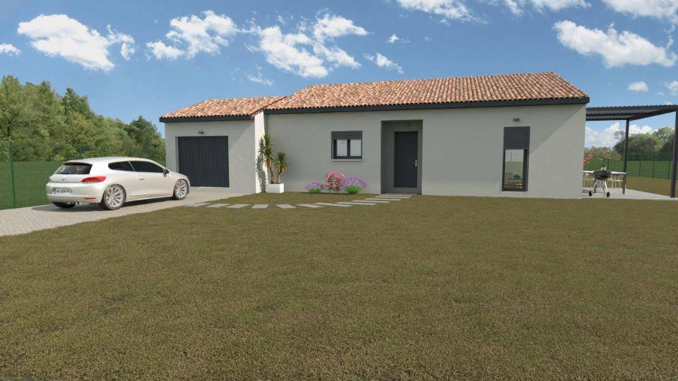 Programme terrain + maison à Vagnas en Ardèche (07) de 95 m² à vendre au prix de 326500€ - 1