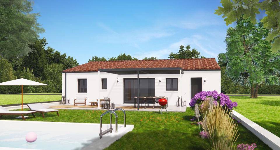 Programme terrain + maison à Pont-l'Abbé-d'Arnoult en Charente-Maritime (17) de 80 m² à vendre au prix de 193300€ - 2