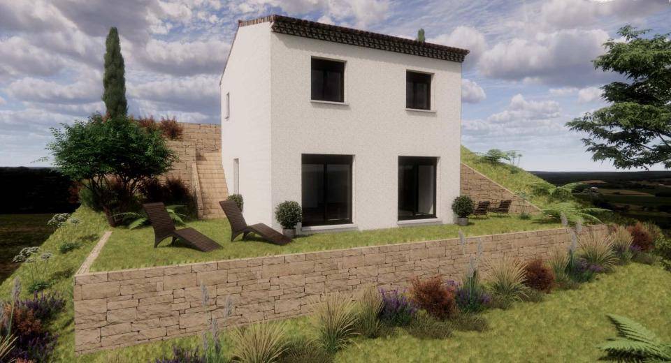 Programme terrain + maison à Saint-Martin-du-Var en Alpes-Maritimes (06) de 88 m² à vendre au prix de 498000€ - 1