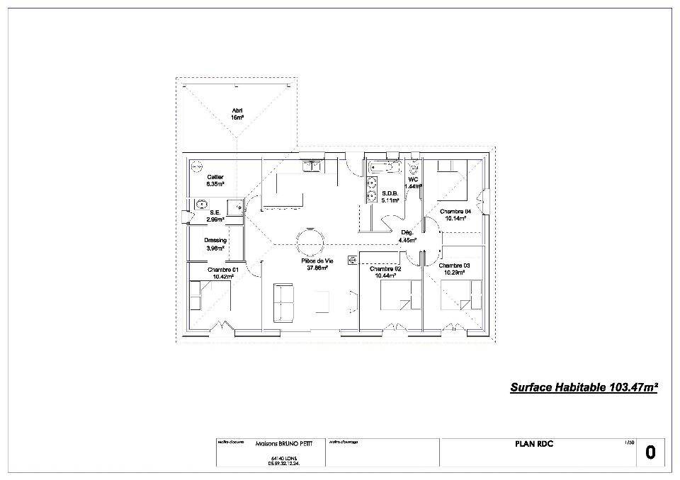 Programme terrain + maison à Sendets en Pyrénées-Atlantiques (64) de 103 m² à vendre au prix de 258500€ - 2